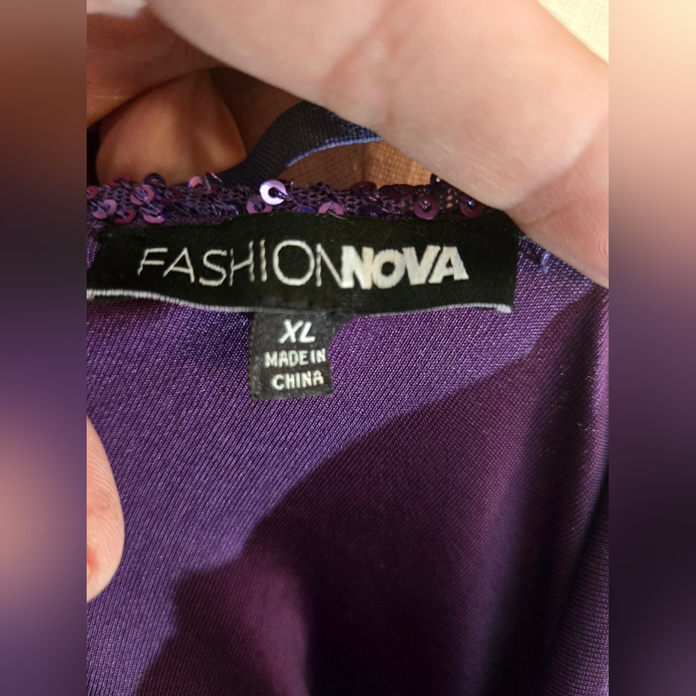 Fashion Nova Purple Sequin Dress - Picture 6 of 6